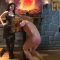 F E M D O M Goddesses – Two Ladies in leather spanks victim in pillory hard