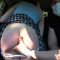 Schoolgirl hitchhiker paid for the ride with her ass being spanked in the car