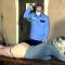 Spanking by a policeman in banania 3