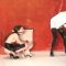 Latex Lesbian Domina. Latex domina using her leashed slave girl to worship her dominant pussy and spanking her slave ass