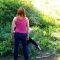 Dixie Spanked By Mom Outside