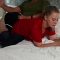 Are you Embarrassed the Neighbors can hear? Bright Red Bedtime Paddling for Stevie Rose