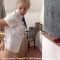Sweaty handprints on the blackboard as Lucy Lauren�s bare bottom is paddled
