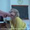 The strap sinks deep into Lucy’s bare bottom to deliver a harsh lesson