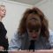Bare bottom paddling for Zoe Page, cheeks bouncing from Lucy’s swatsE
