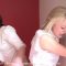 Stunning blonde Lucy Lauren feels the harsh smack of different wooden paddles