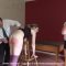 Helen’s bottom soundly spanked as punishment tests at The Institute